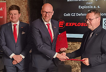 Významná zpráva pro obranný průmysl České republiky: Colt a Explosia podepsaly memorandum o spolupráci